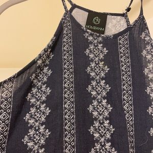 Printed halter top